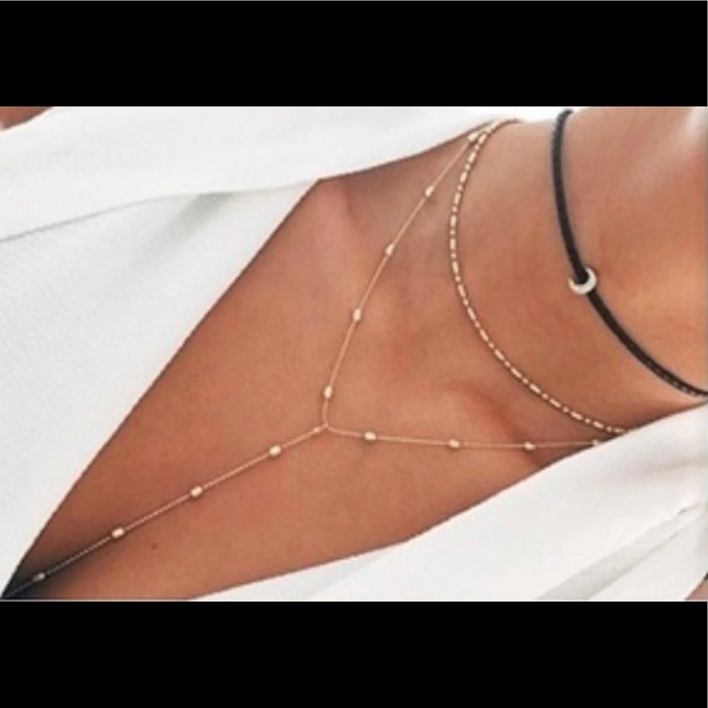NWT Moon Necklace & Choker Set